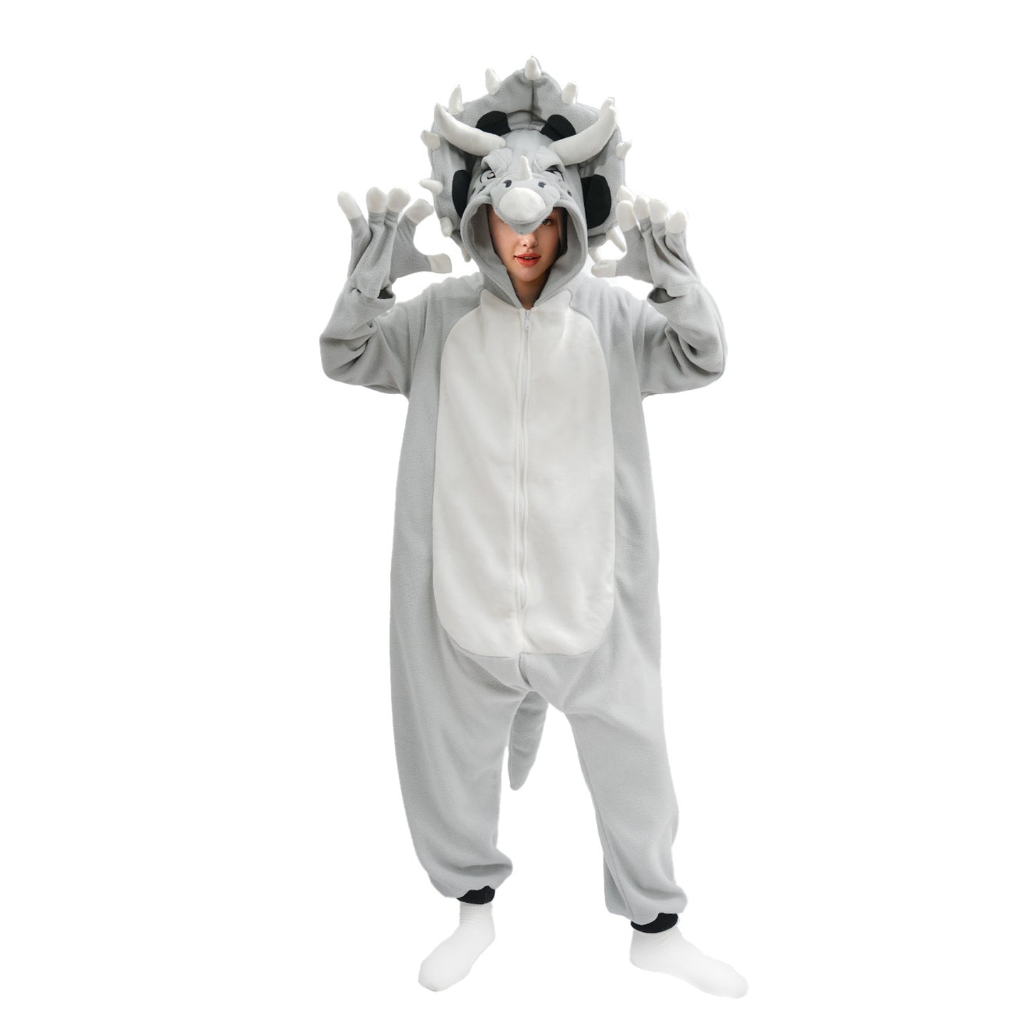 Triceratops Onesie Pajamas Costume