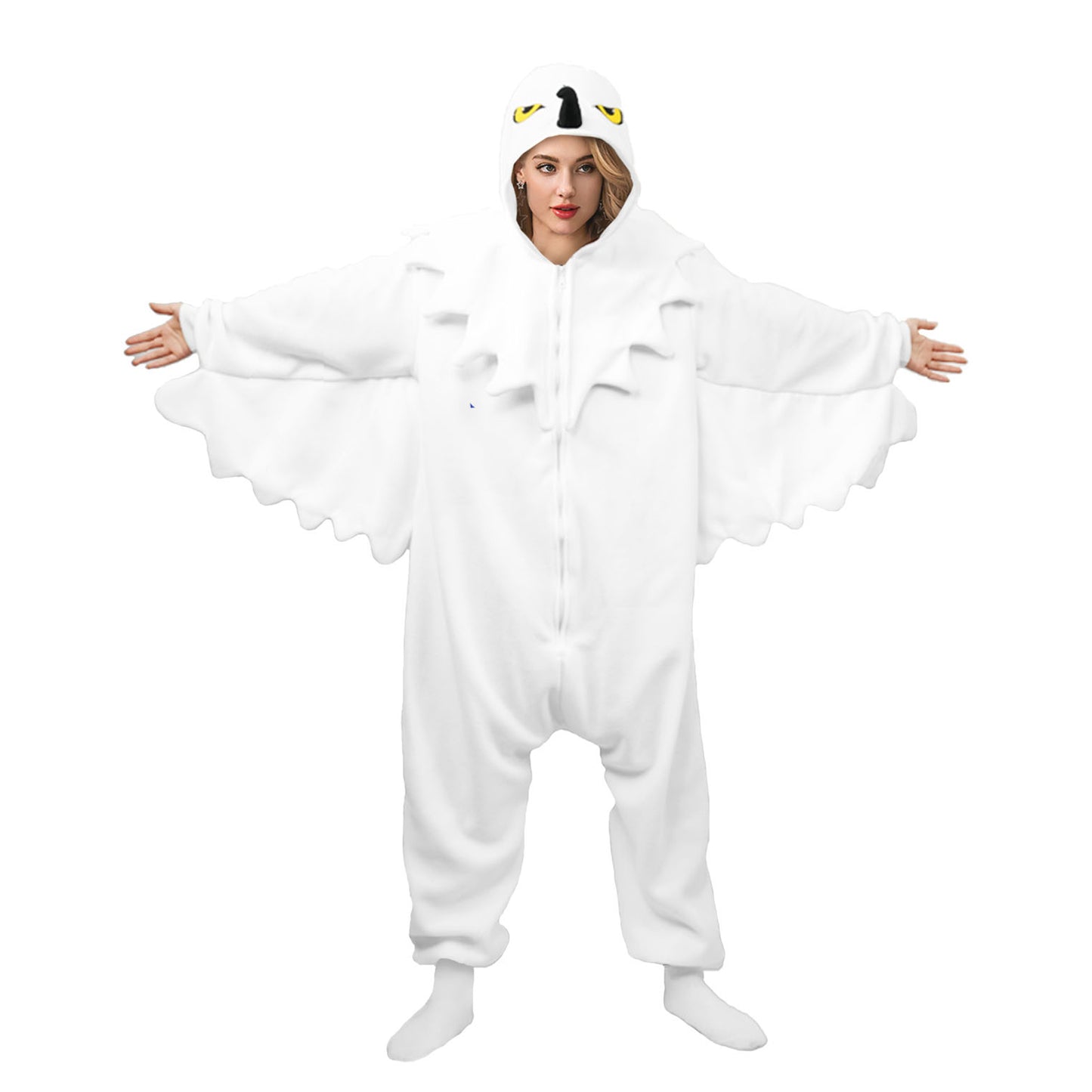 White Snowy Owl Onesie Costume
