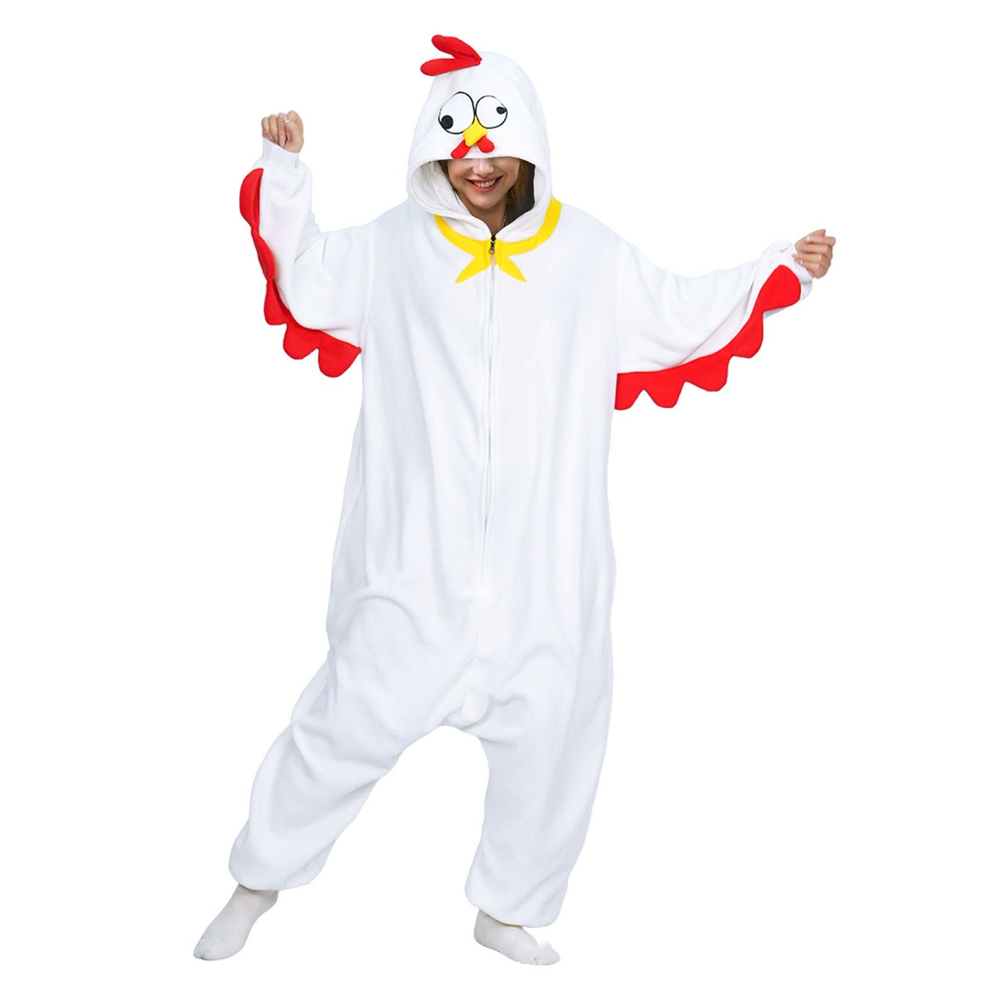 Adult White Chicken Onesie