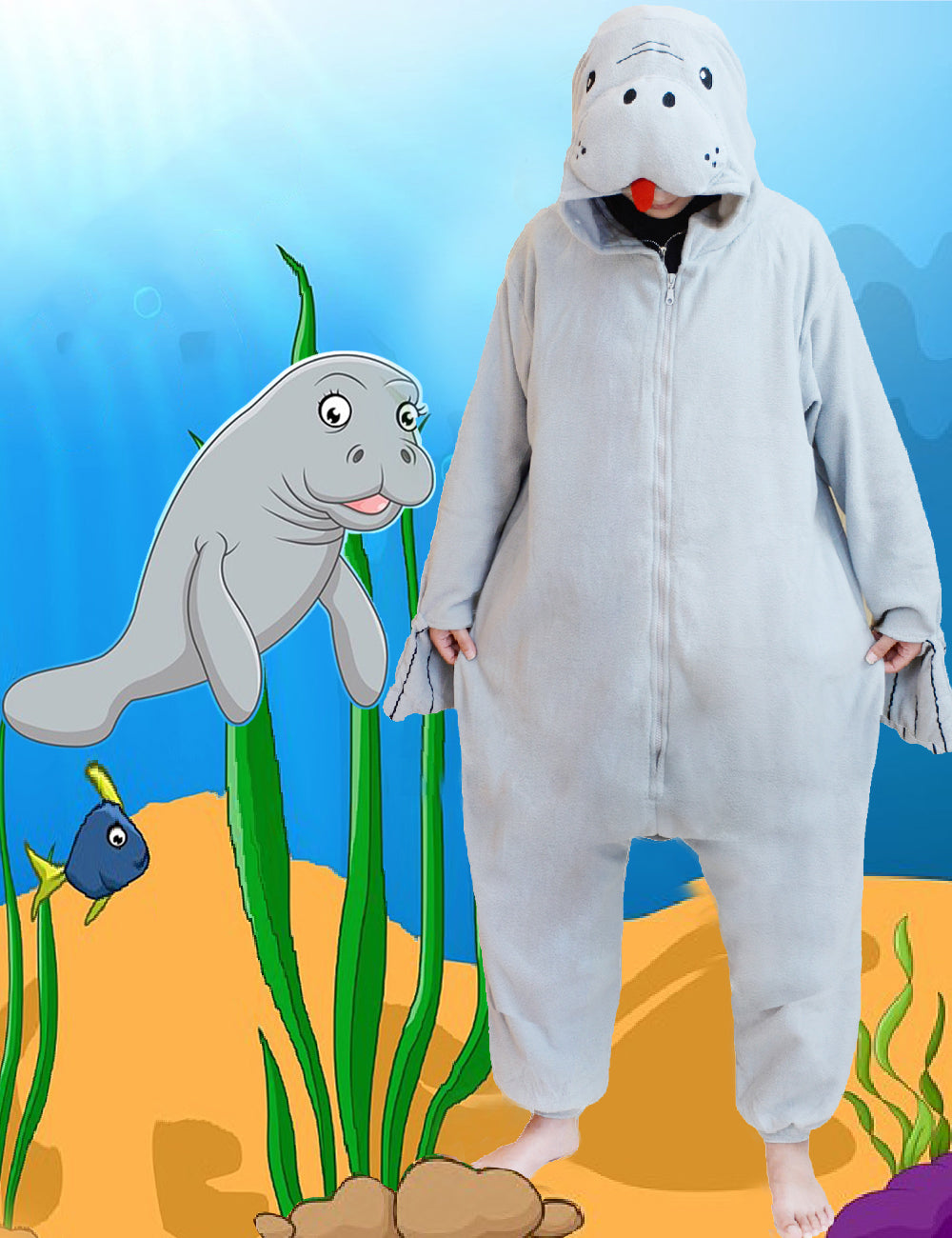 Manatee Onesie Costume Pajamas