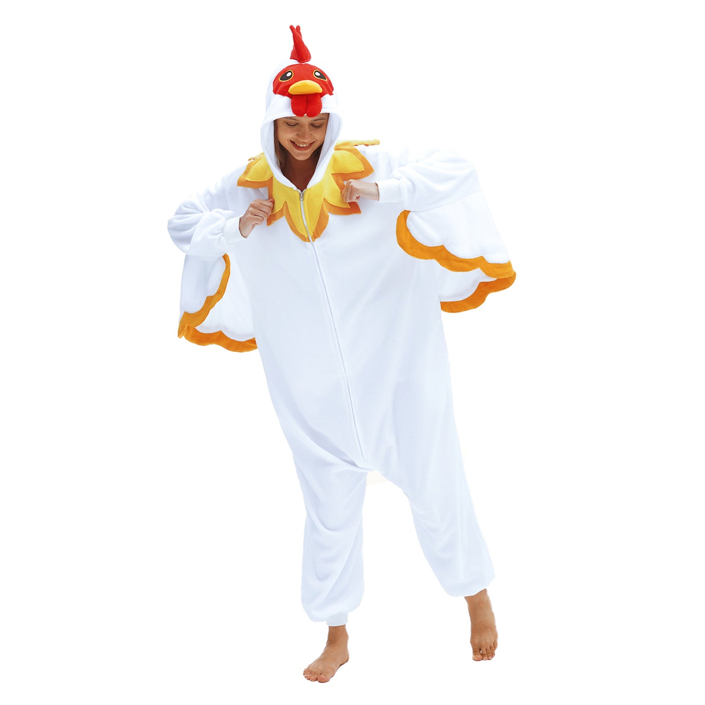 Adult White Chicken Costume