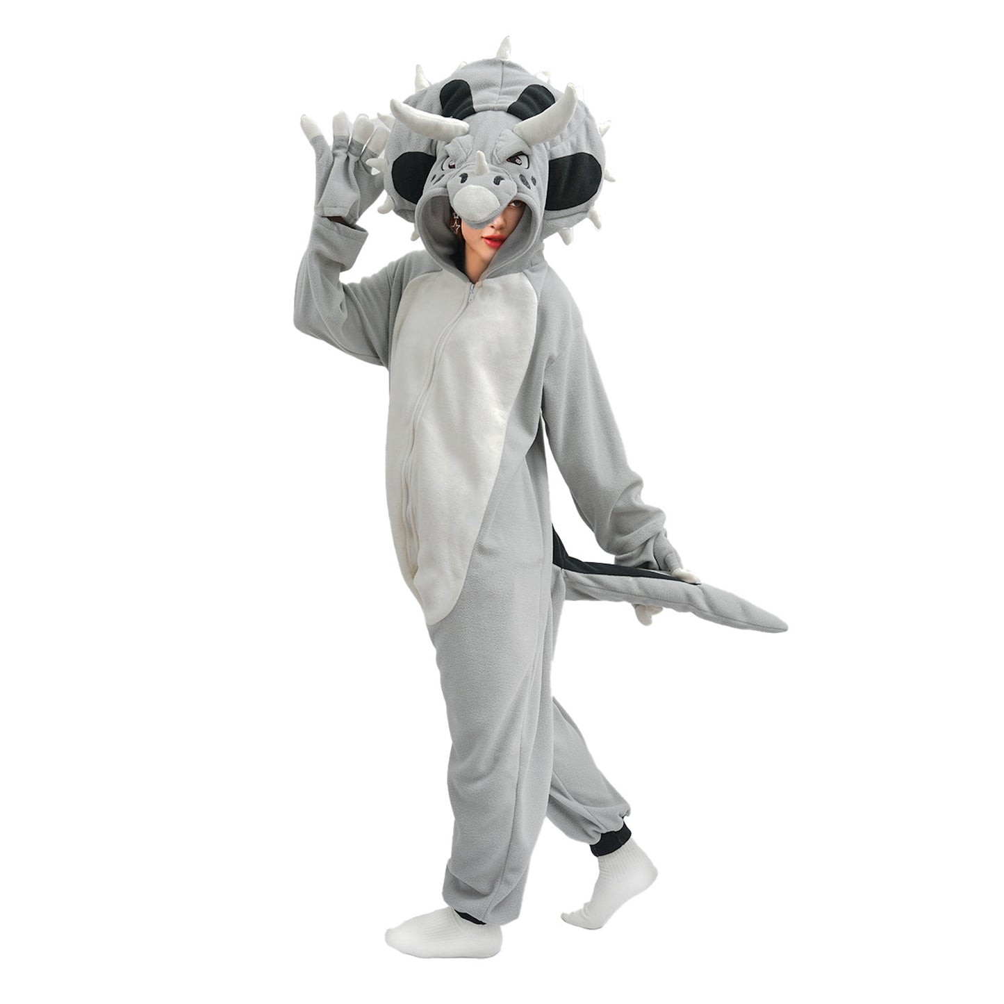 Triceratops Onesie Pajamas Costume