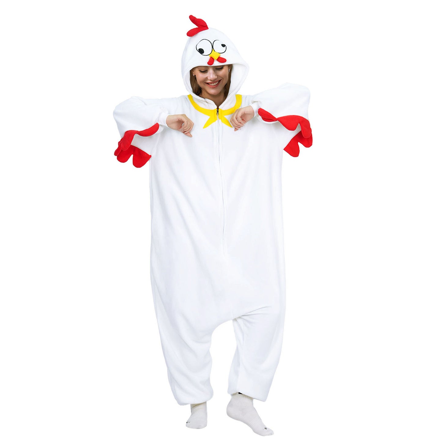 Adult White Chicken Onesie