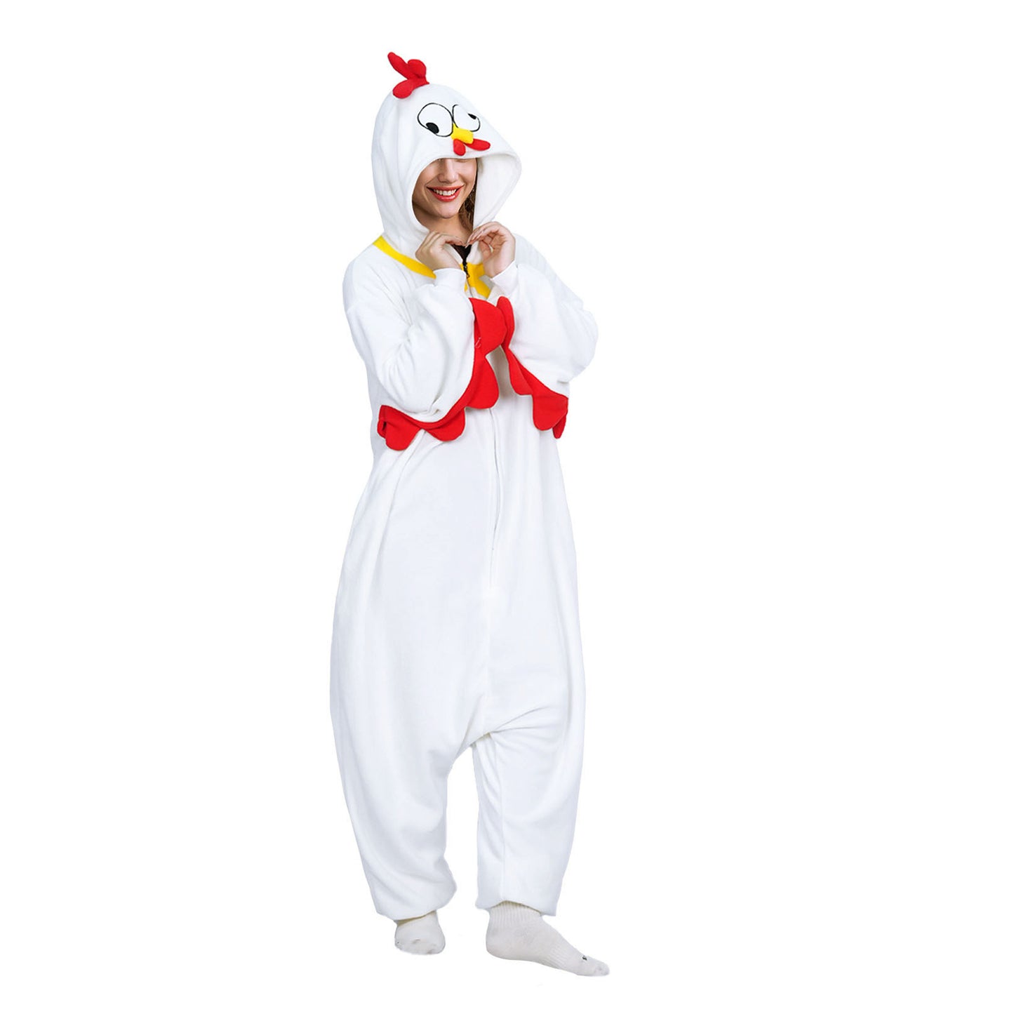 Adult White Chicken Onesie