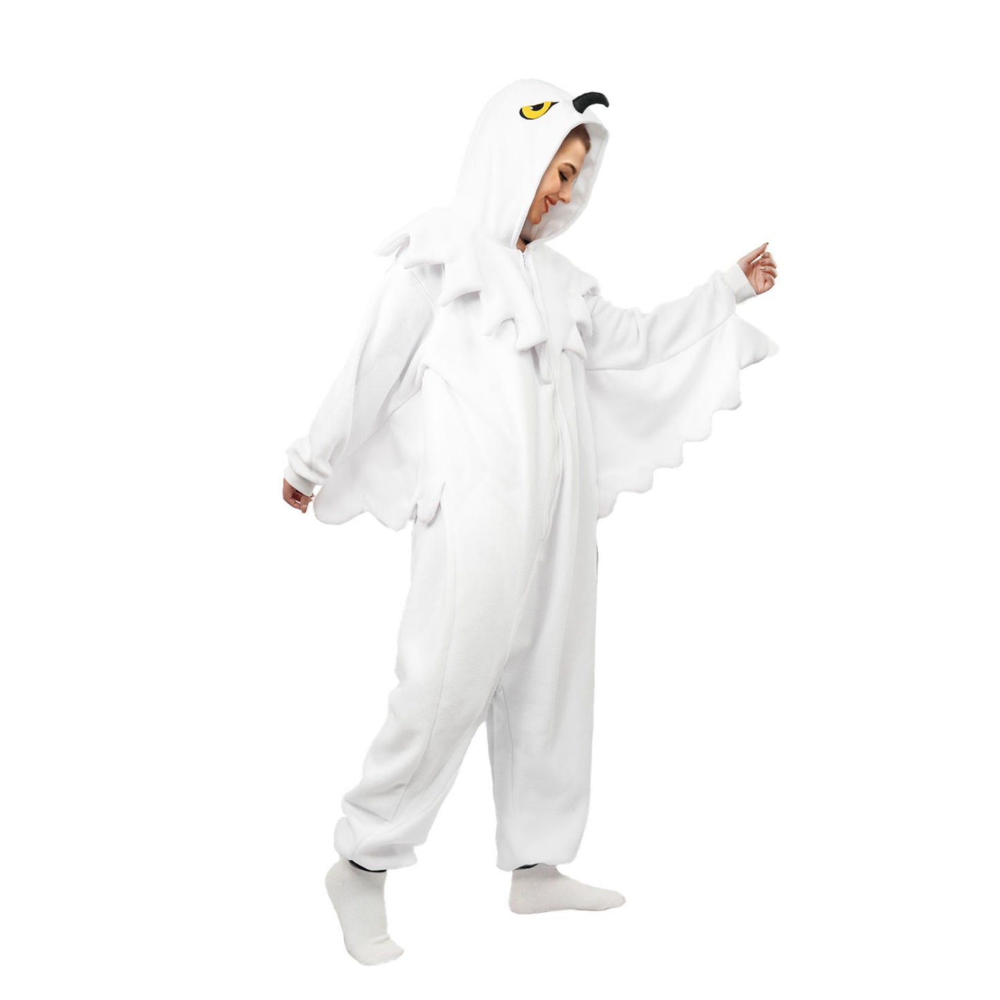 White Snowy Owl Onesie Costume