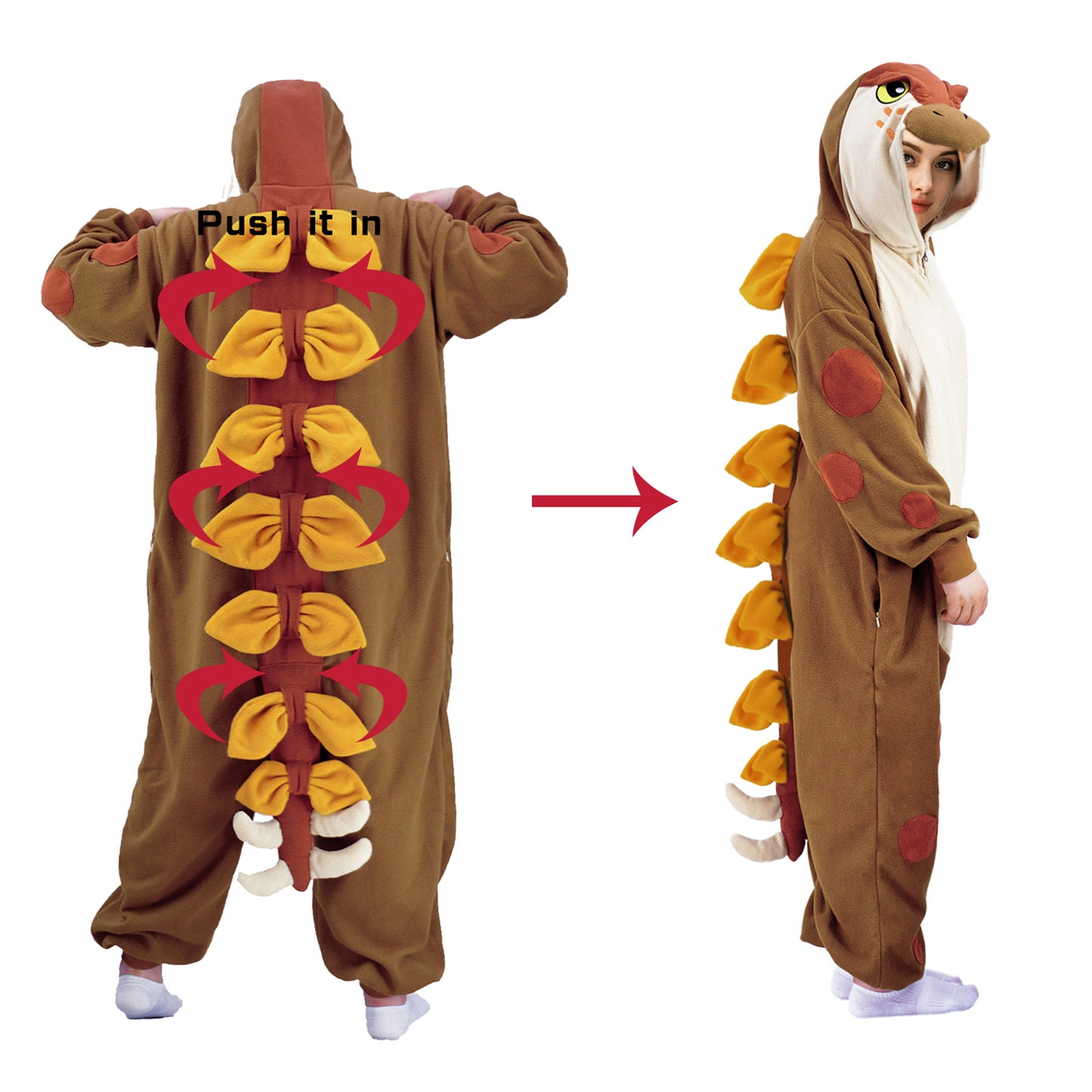 Stegosaurus Onesie Pajamas Costume