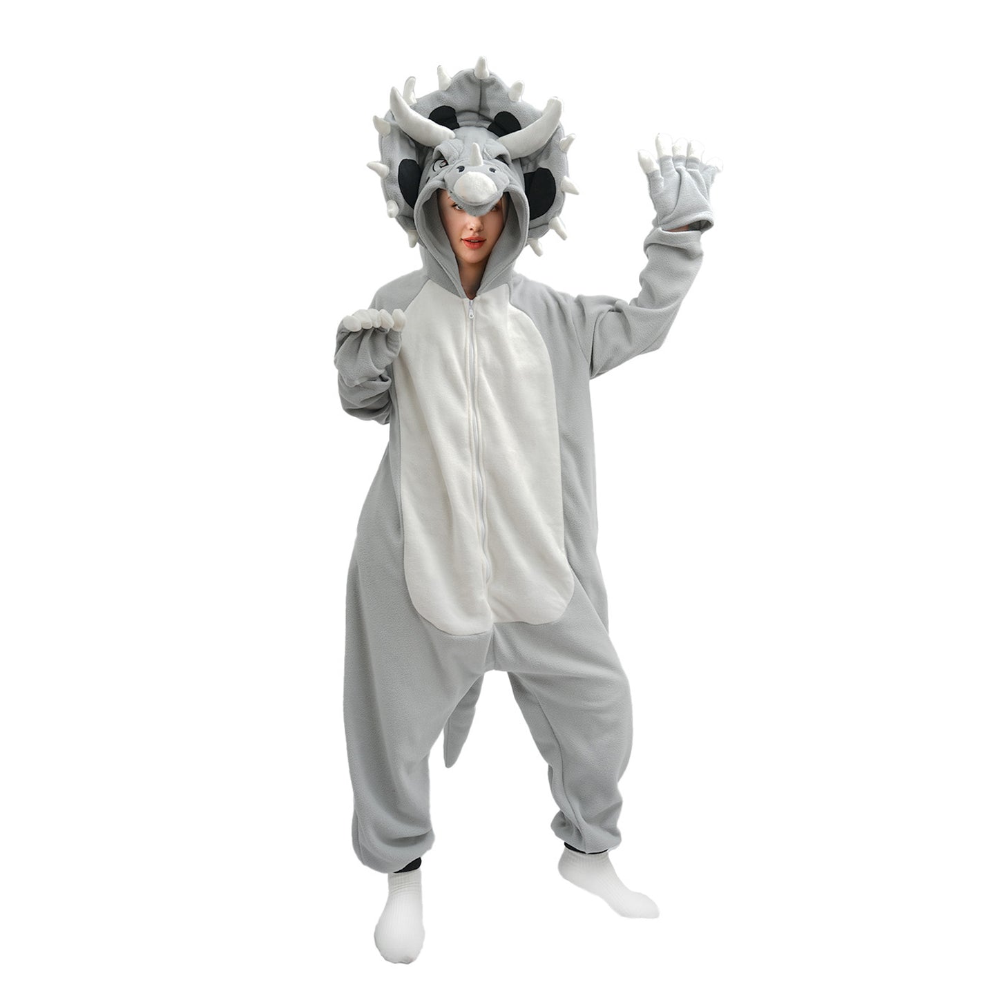 Triceratops Onesie Pajamas Costume