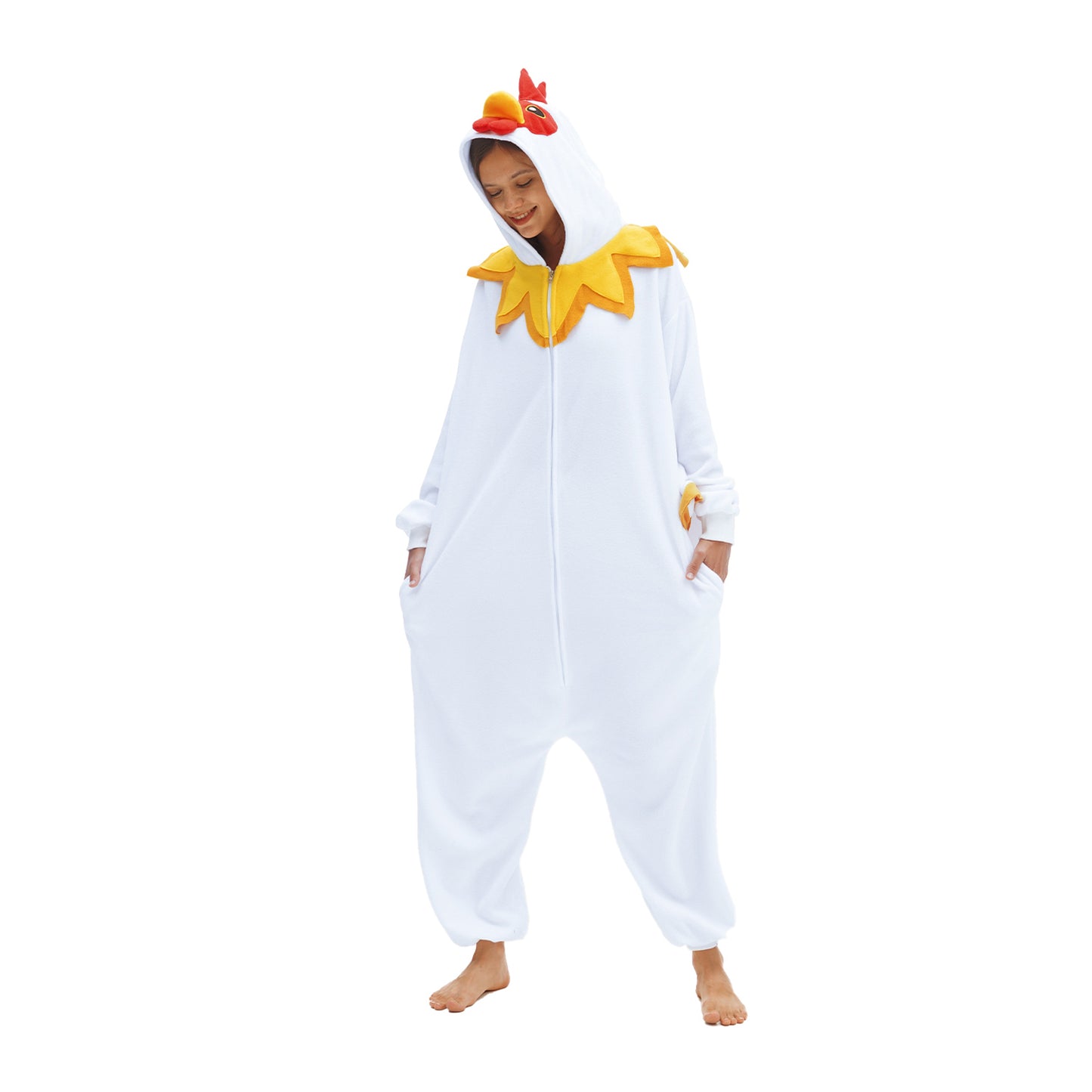 Adult White Chicken Costume