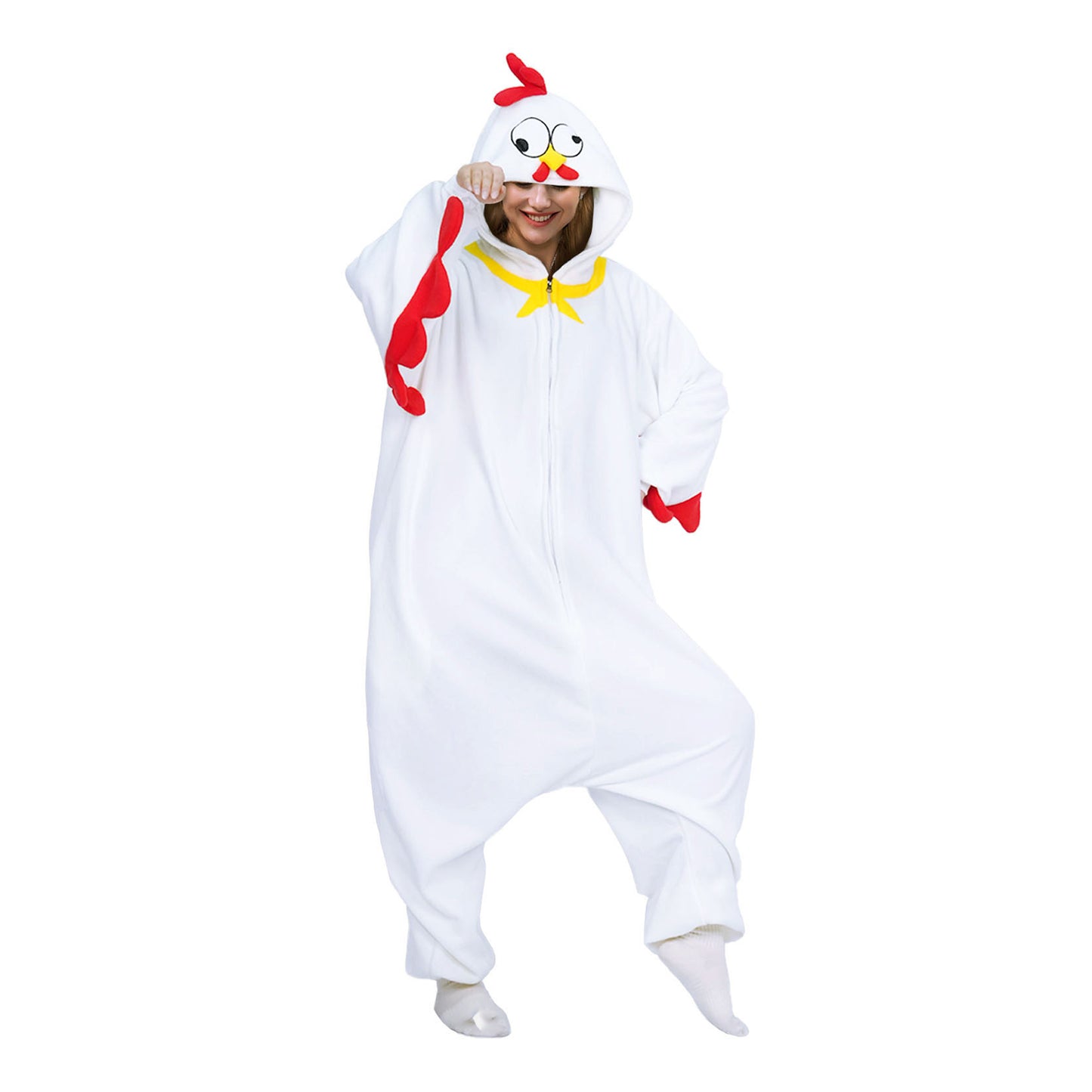 Adult White Chicken Onesie