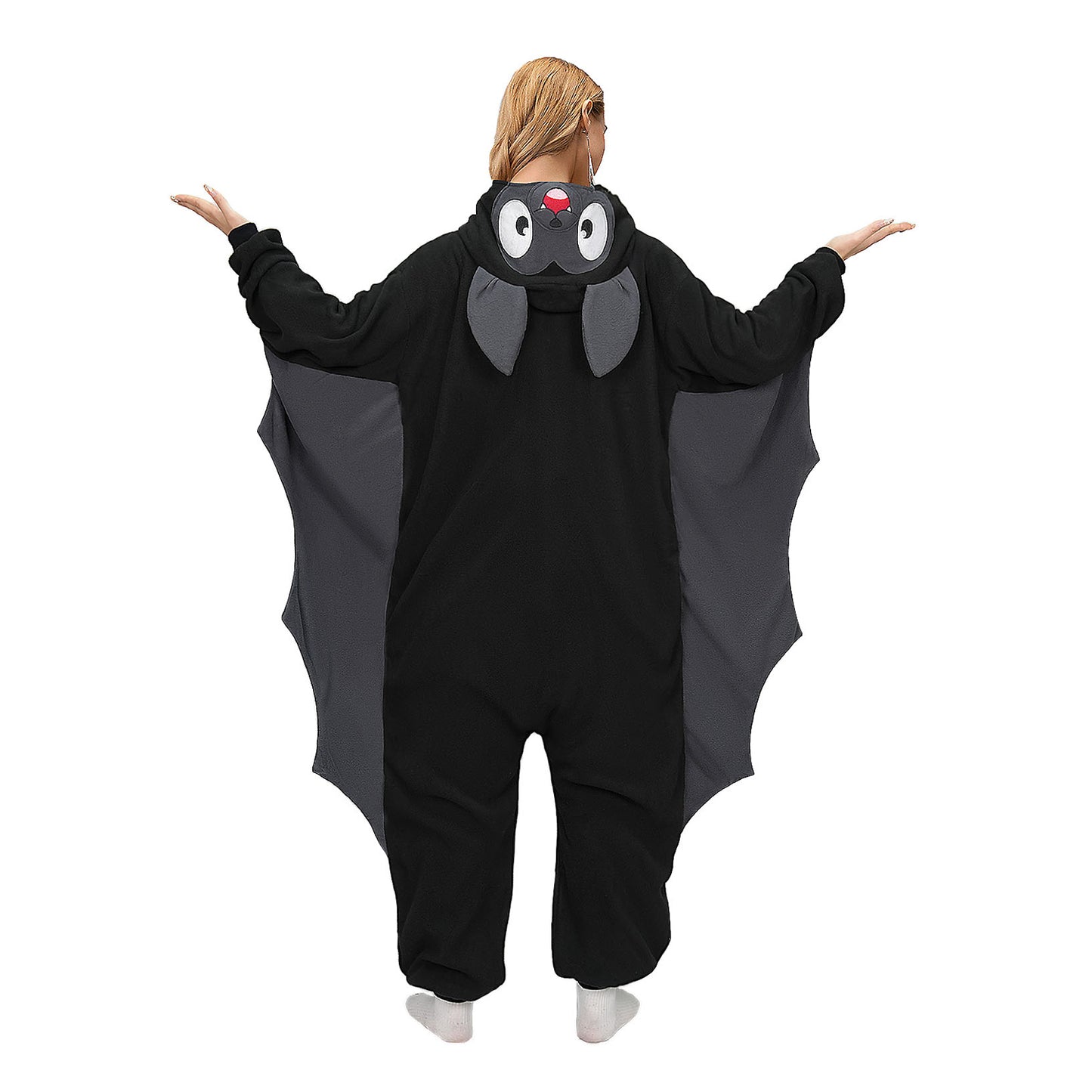 Black Bat Onesie Costume Pajamas