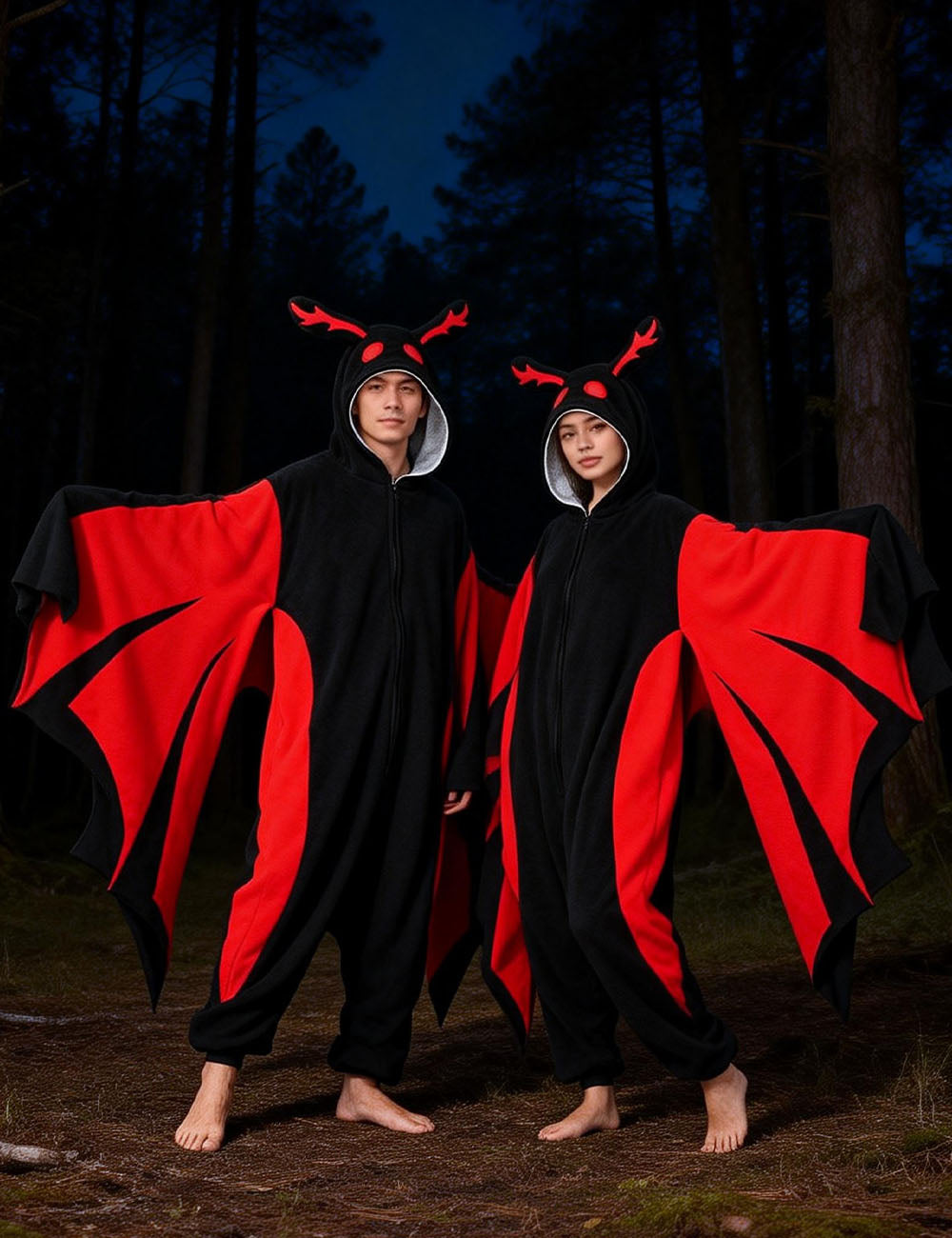 Mothman Onesie Costume Pajamas