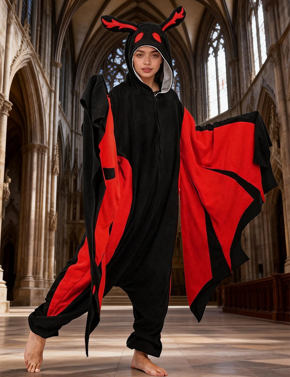 Mothman Onesie Costume Pajamas