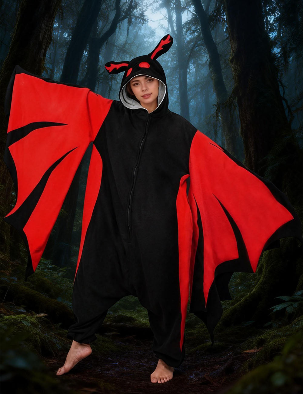 Mothman Onesie Costume Pajamas