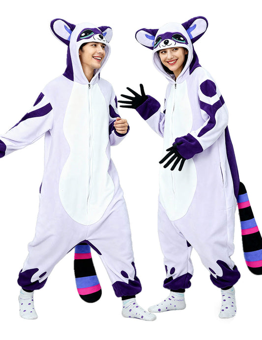 Raccoon Onesie Pajamas Costume