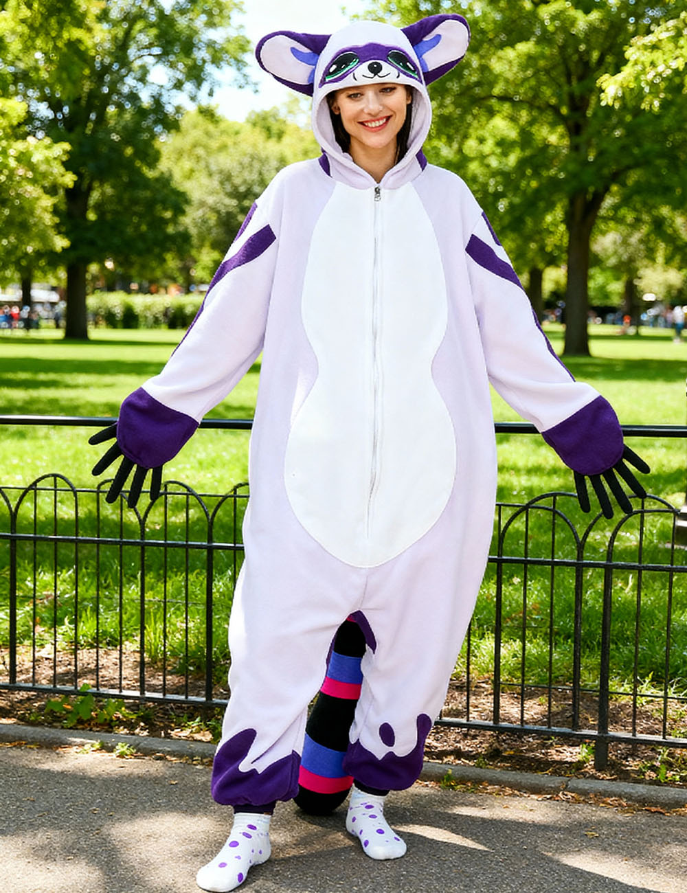 Raccoon Onesie Pajamas Costume