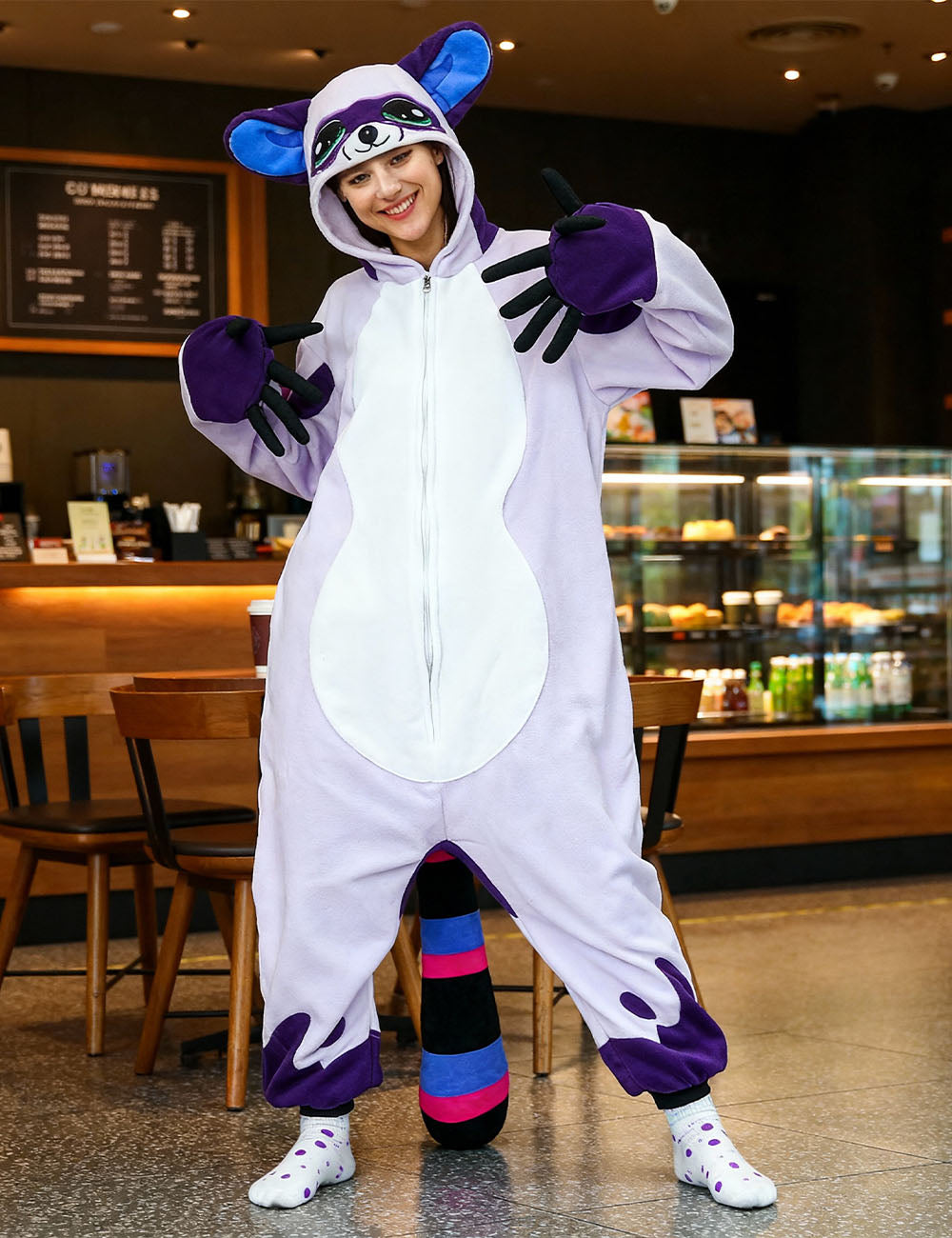 Raccoon Onesie Pajamas Costume