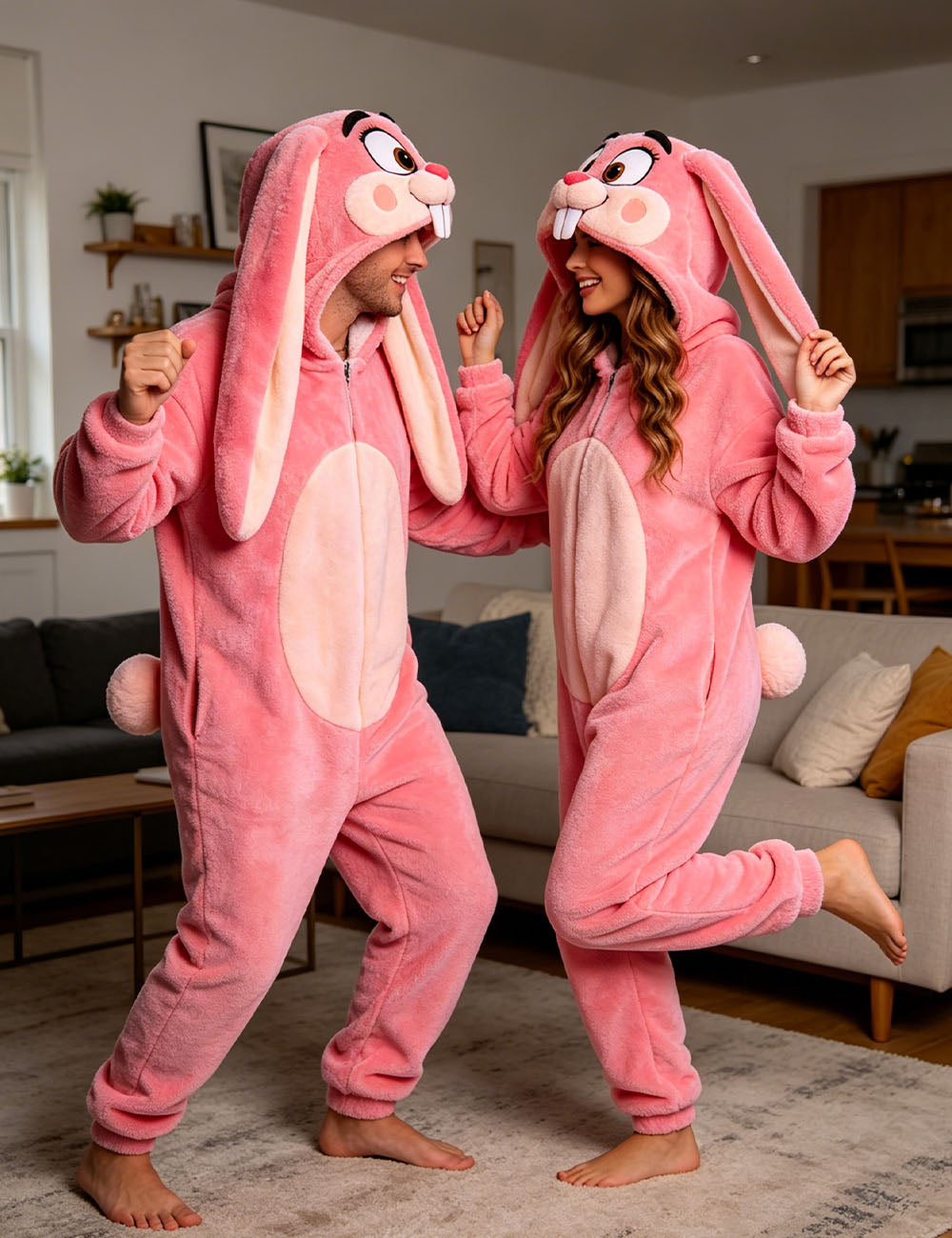 Pink Bunny Costume Adult