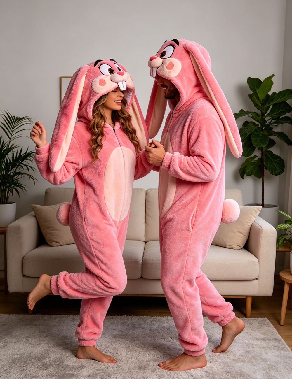 Pink Bunny Costume Adult