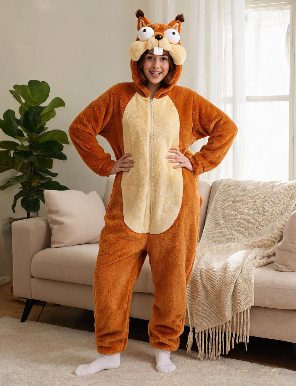 Brown Squirrel Onesie