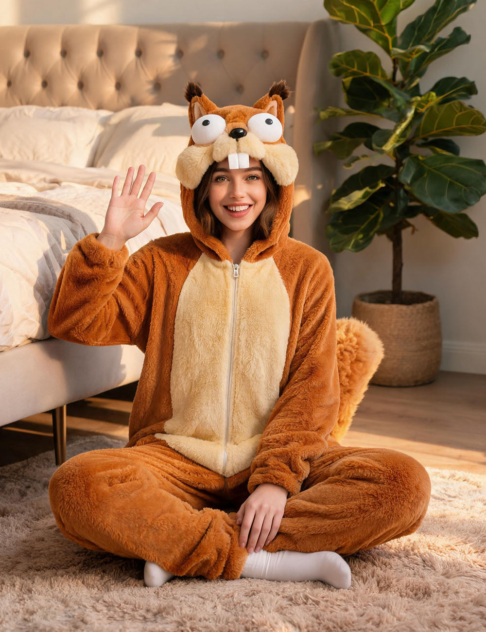 Brown Squirrel Onesie
