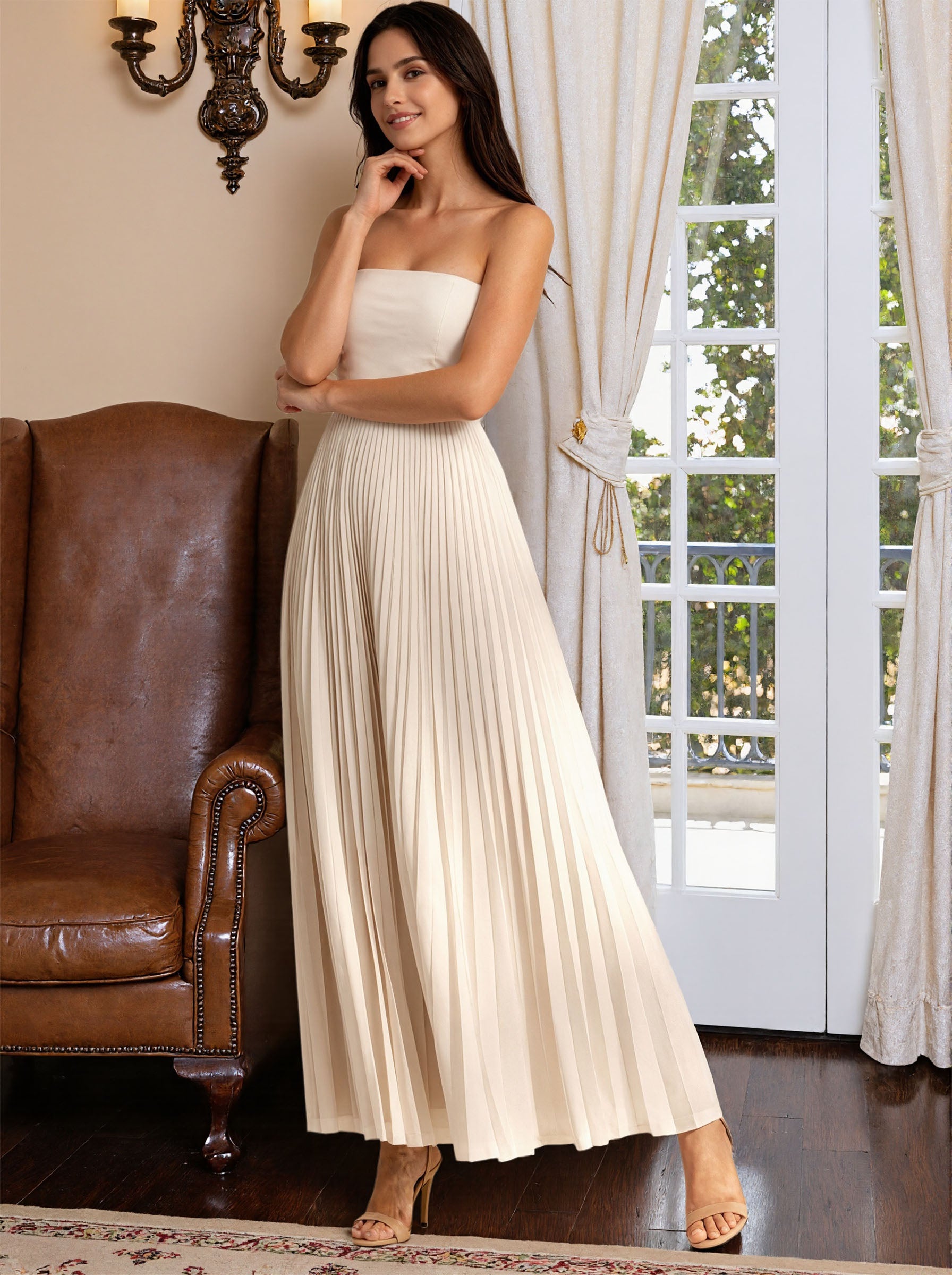 White Long Prom Dress,Formal Evening Dress