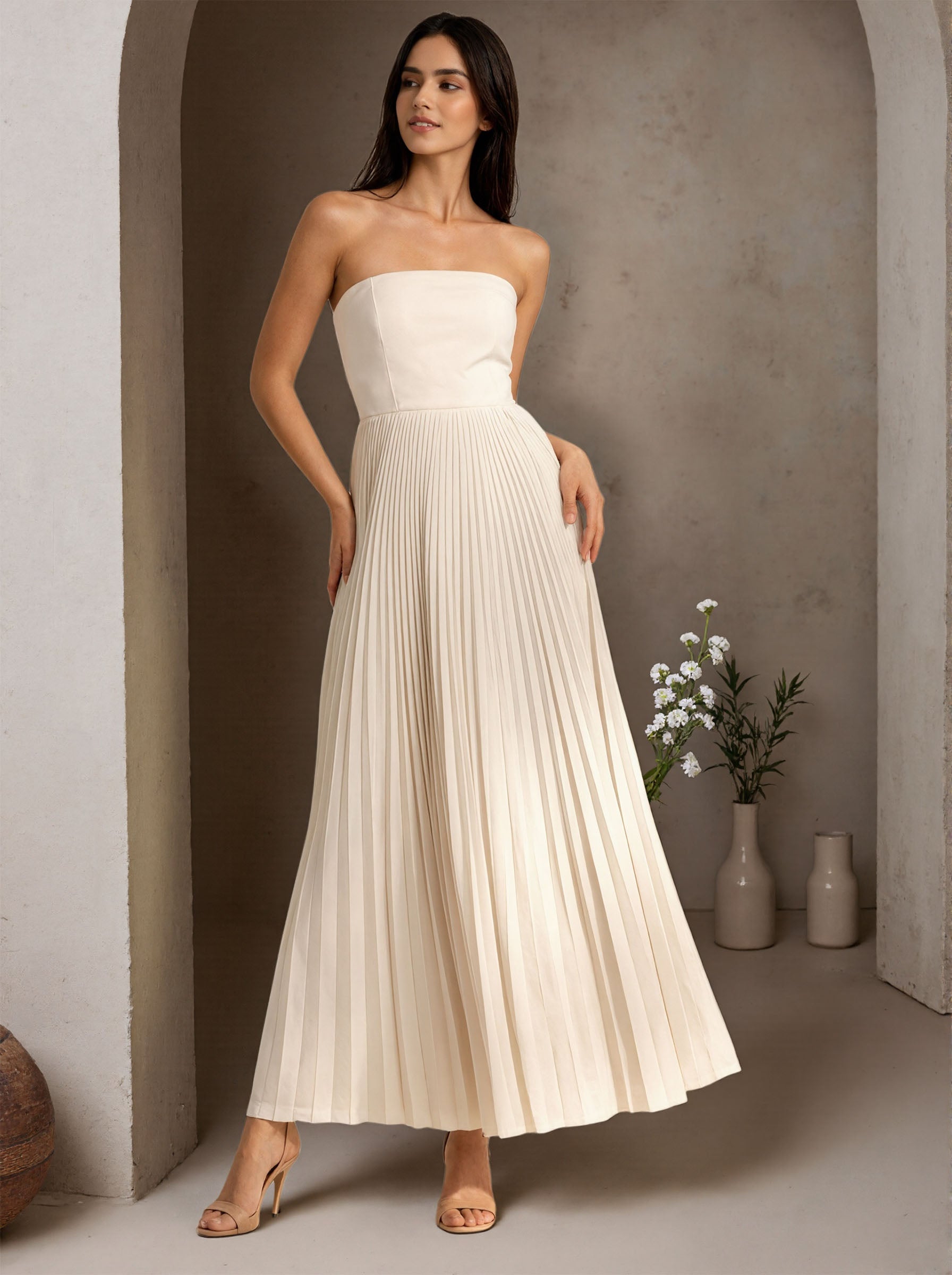White Long Prom Dress,Formal Evening Dress