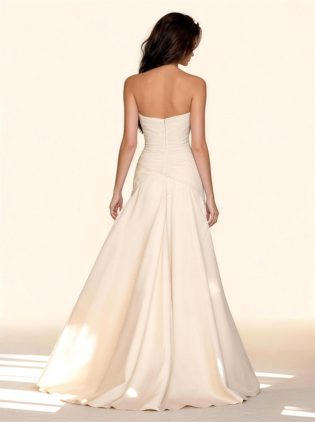 White Off The Shoulder Satin Wedding Dress,Sleeveless Prom Dress