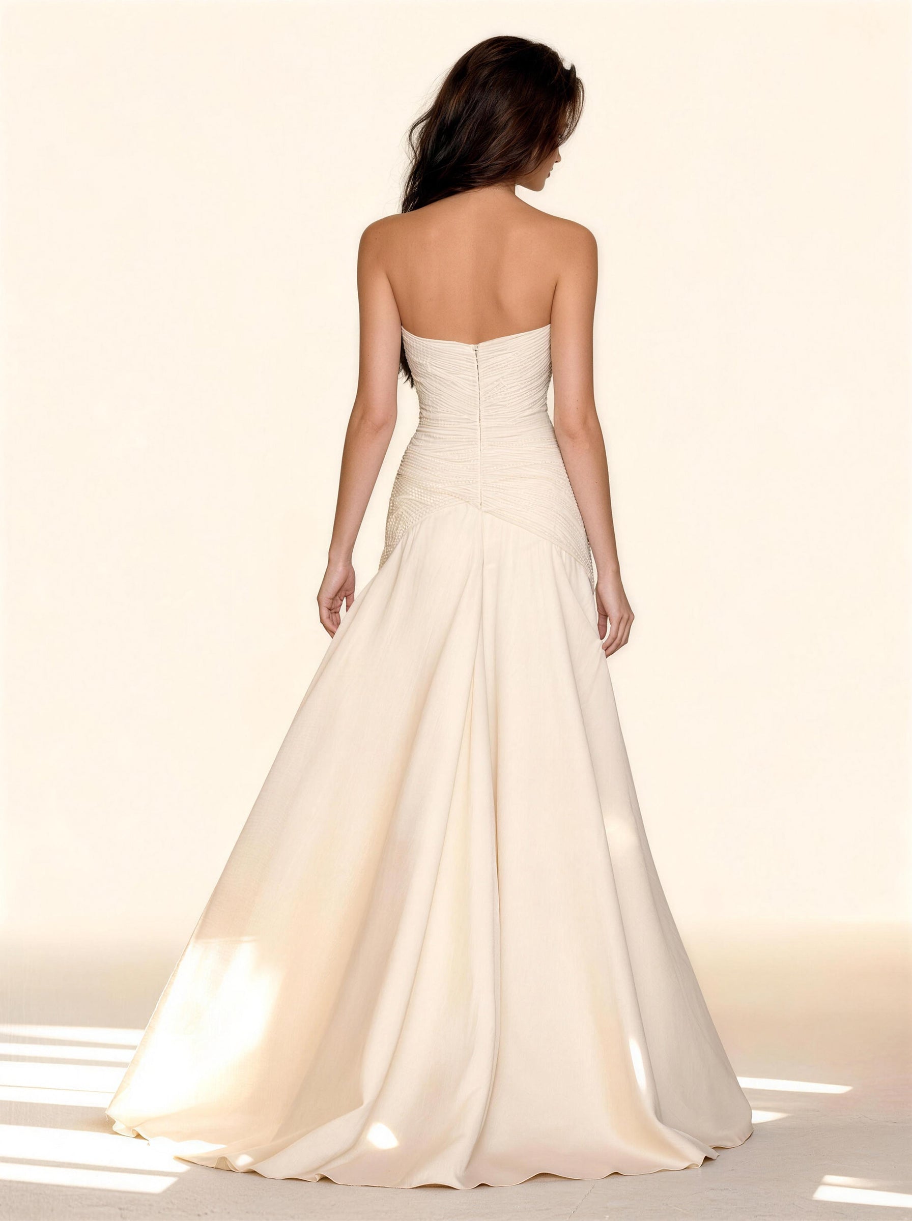 White Off The Shoulder Satin Wedding Dress,Sleeveless Prom Dress
