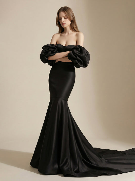 Long Black Prom Dresses Formal Evening Dress