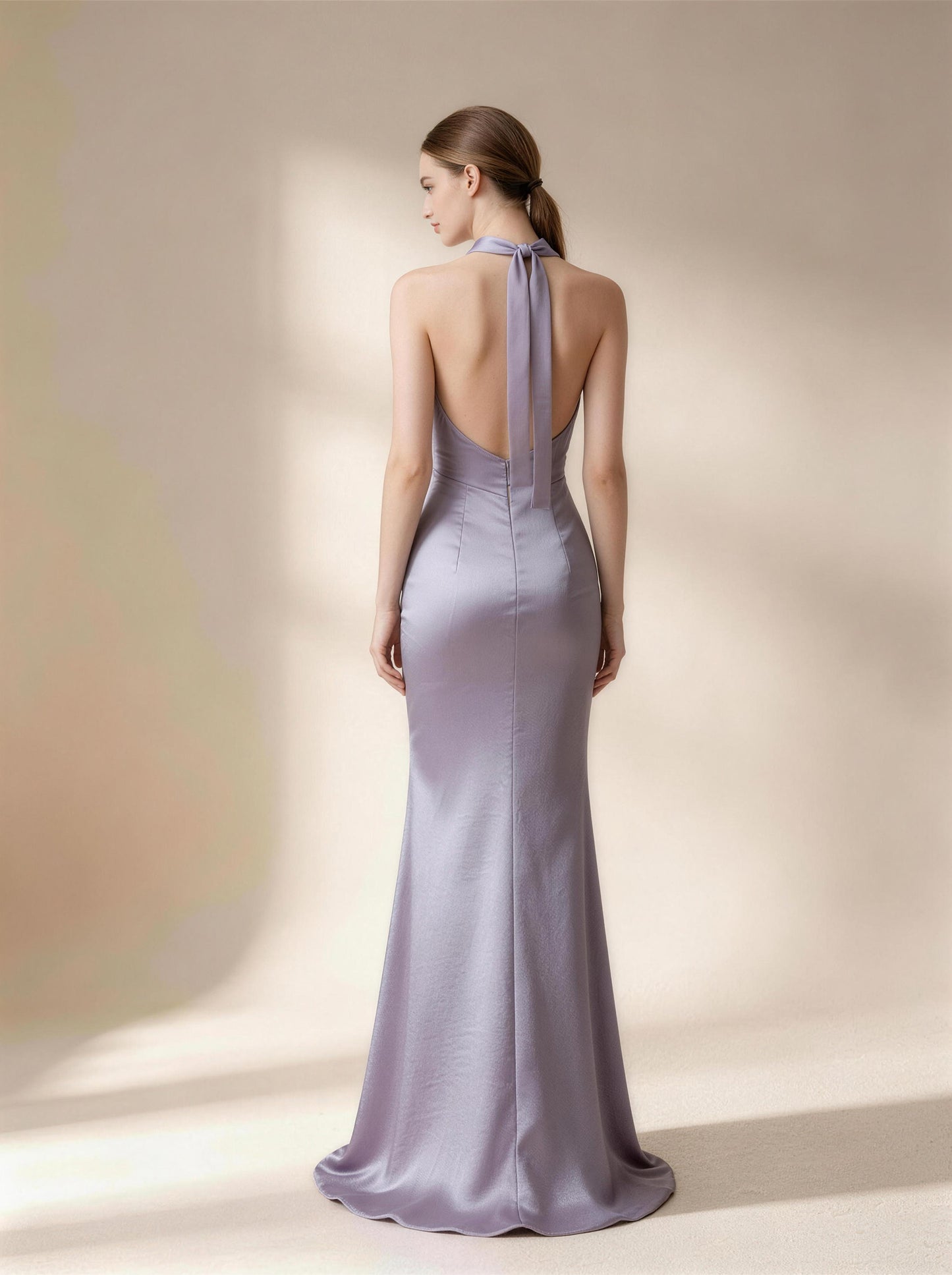 Purple Straplesssquare Long Prom Dress,Formal Evening Dress