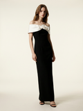 Black Women's Elegant Off Shoulder Formal Prom Dress