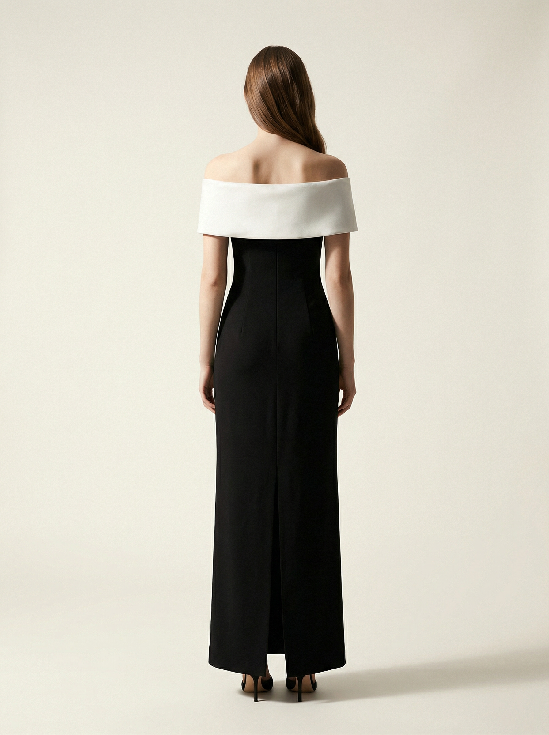 Black Women's Elegant Off Shoulder Formal Prom Dress