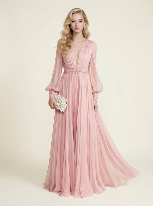 Pink Tull Wedding Dress, Formal Prom Dress