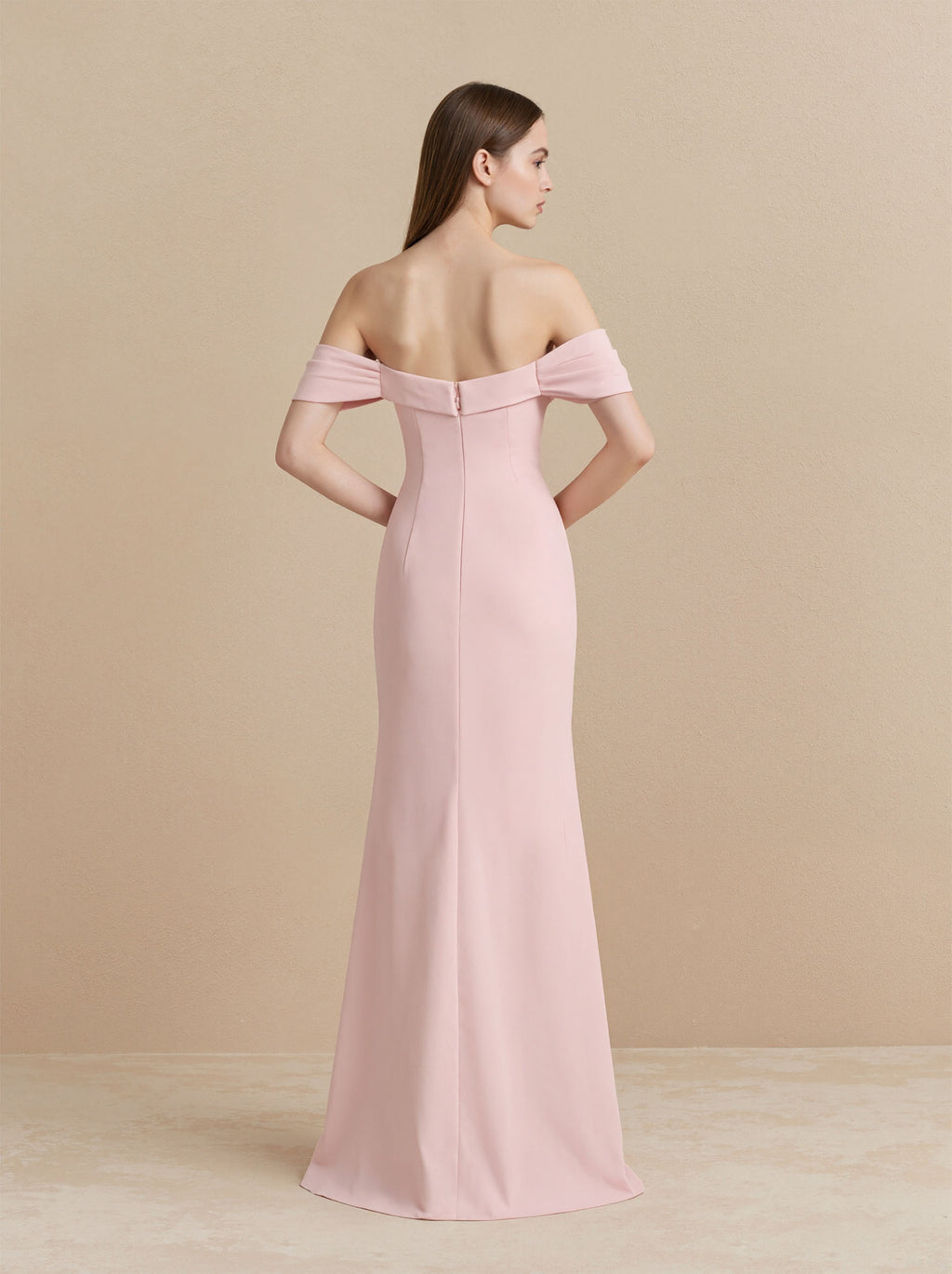 Pink Halter Neck Dress Satin Prom Formal Dress