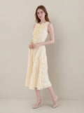 Yellow A Line Chiffon Prom Dresses