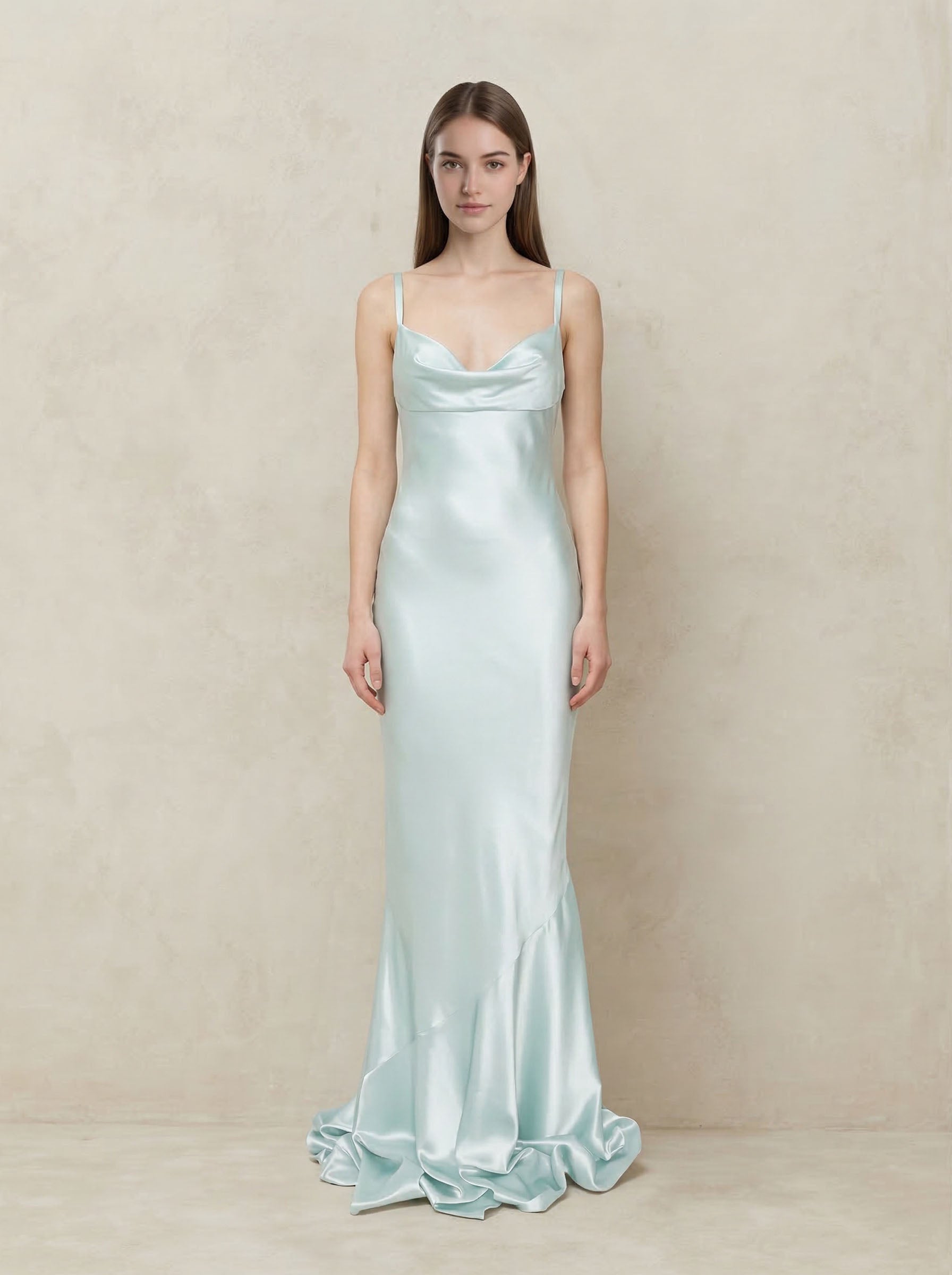 Azure Straps Prom Dress Formal Weedding Dress