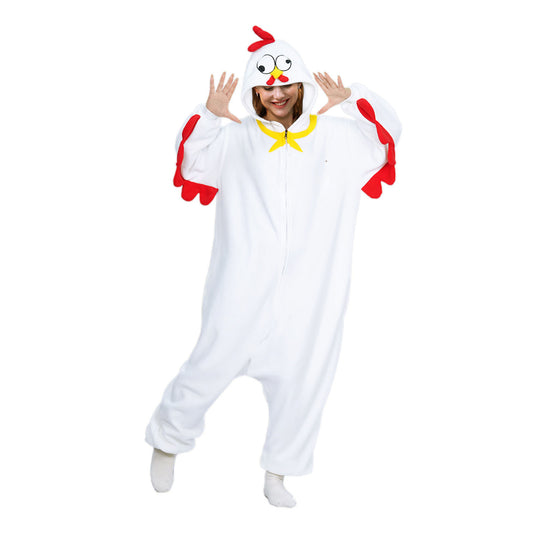 Adult White Chicken Onesie