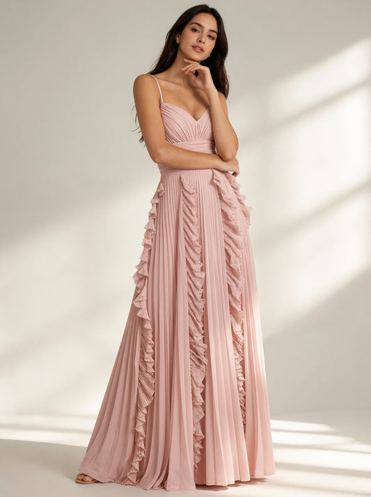 Pink Long Prom Dress,Formal Evening Dress