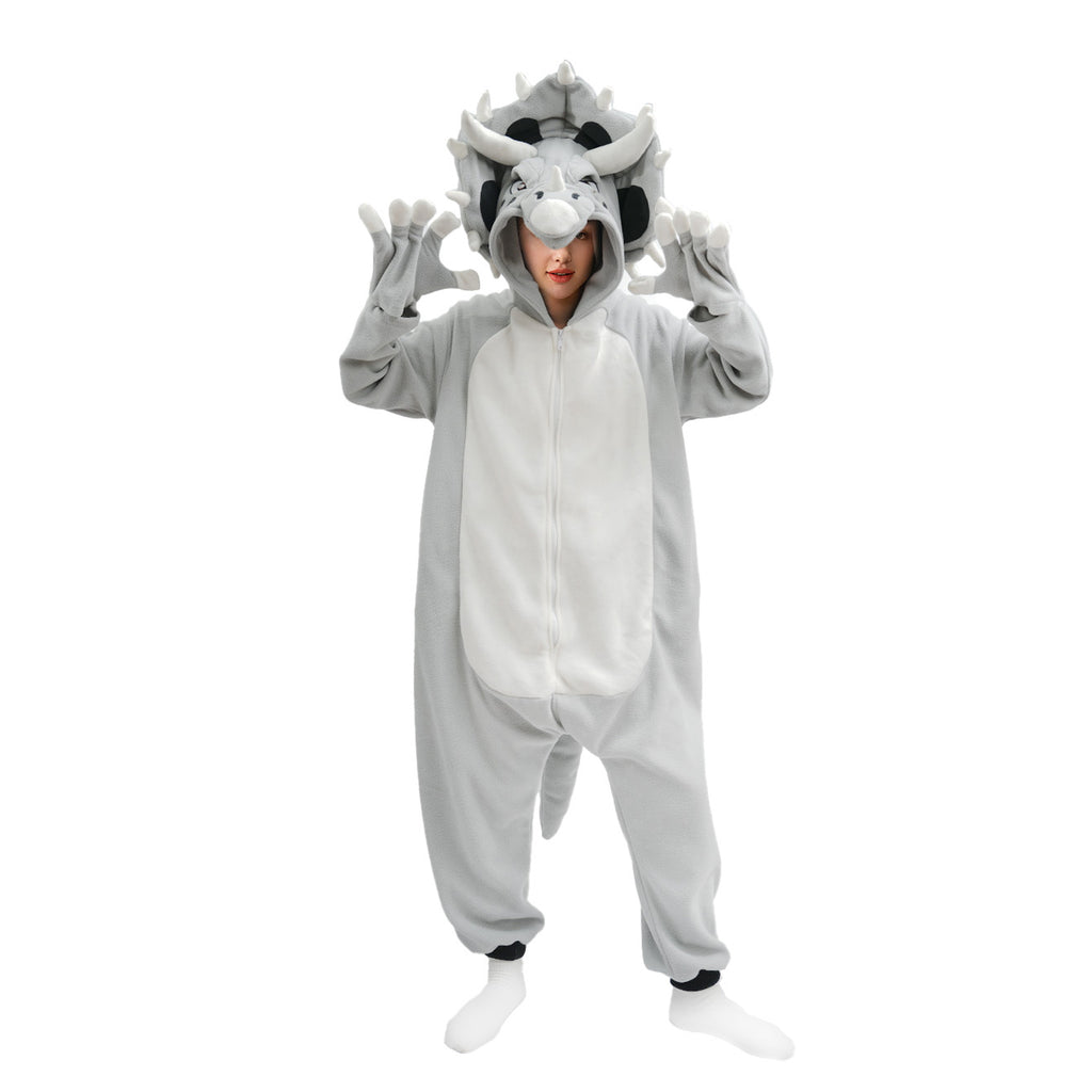 Triceratops Onesie Pajamas Costume