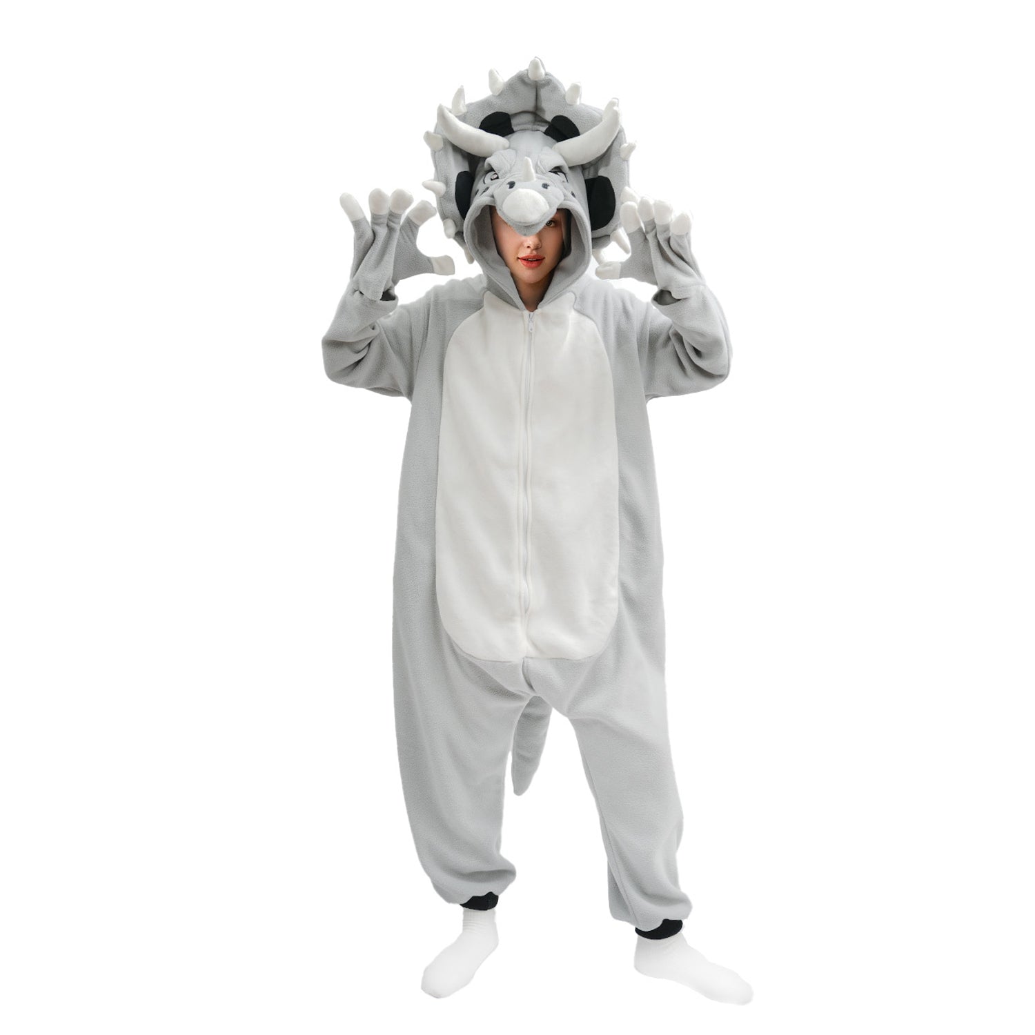 Triceratops Onesie Pajamas Costume
