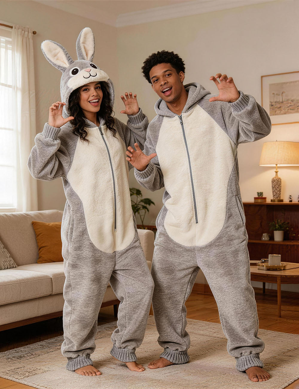 Grey Bunny Costume
