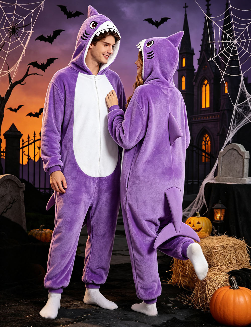 Purple Shark Costume