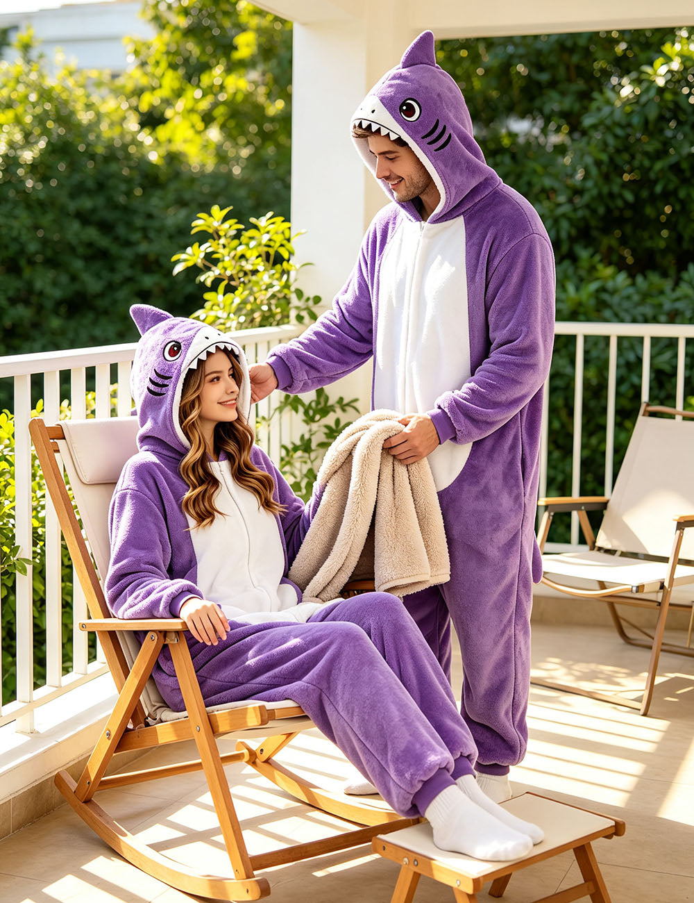 Purple Shark Costume