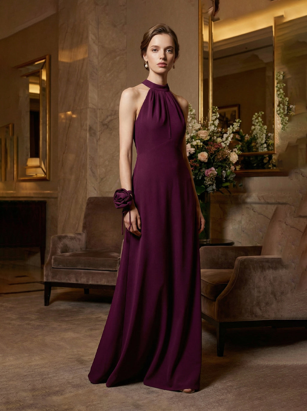 Halter Neck Maxi Dresses Are For Formal Occasions Or Parties