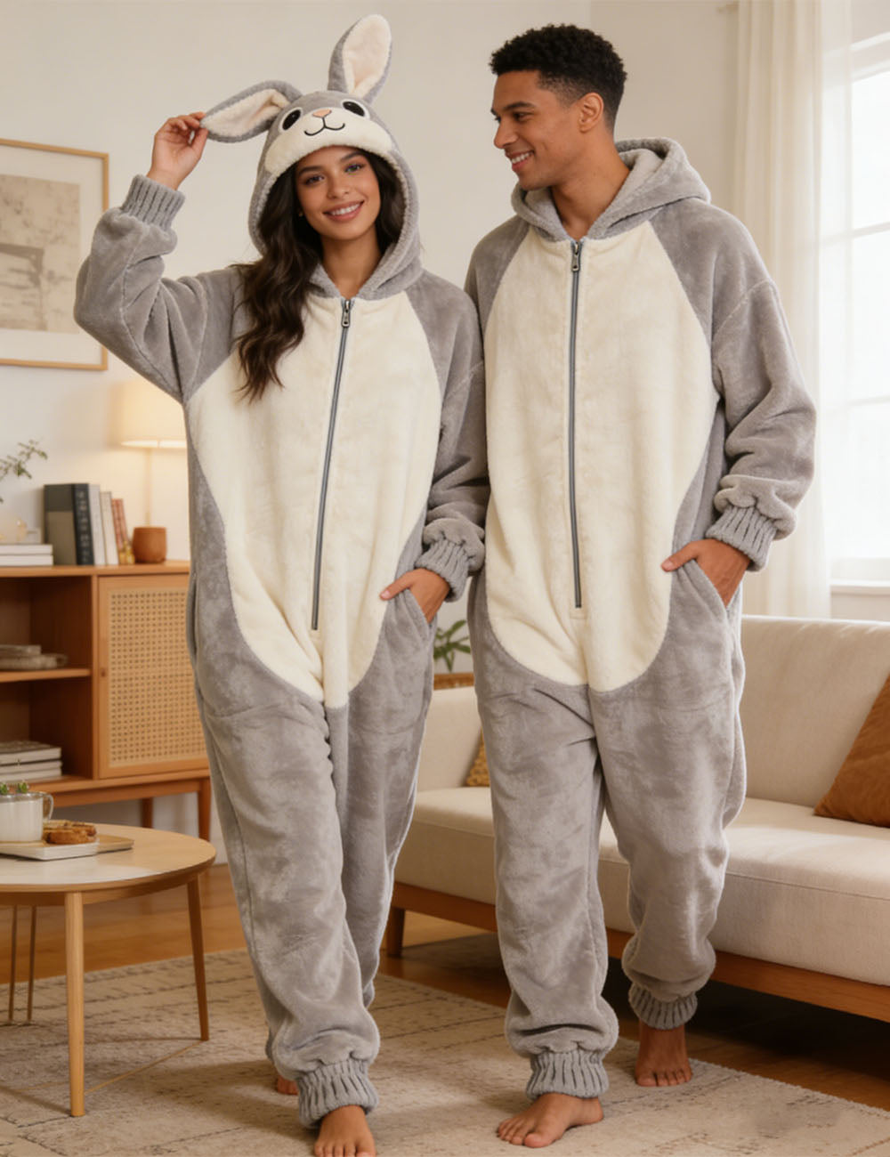 Grey Bunny Costume