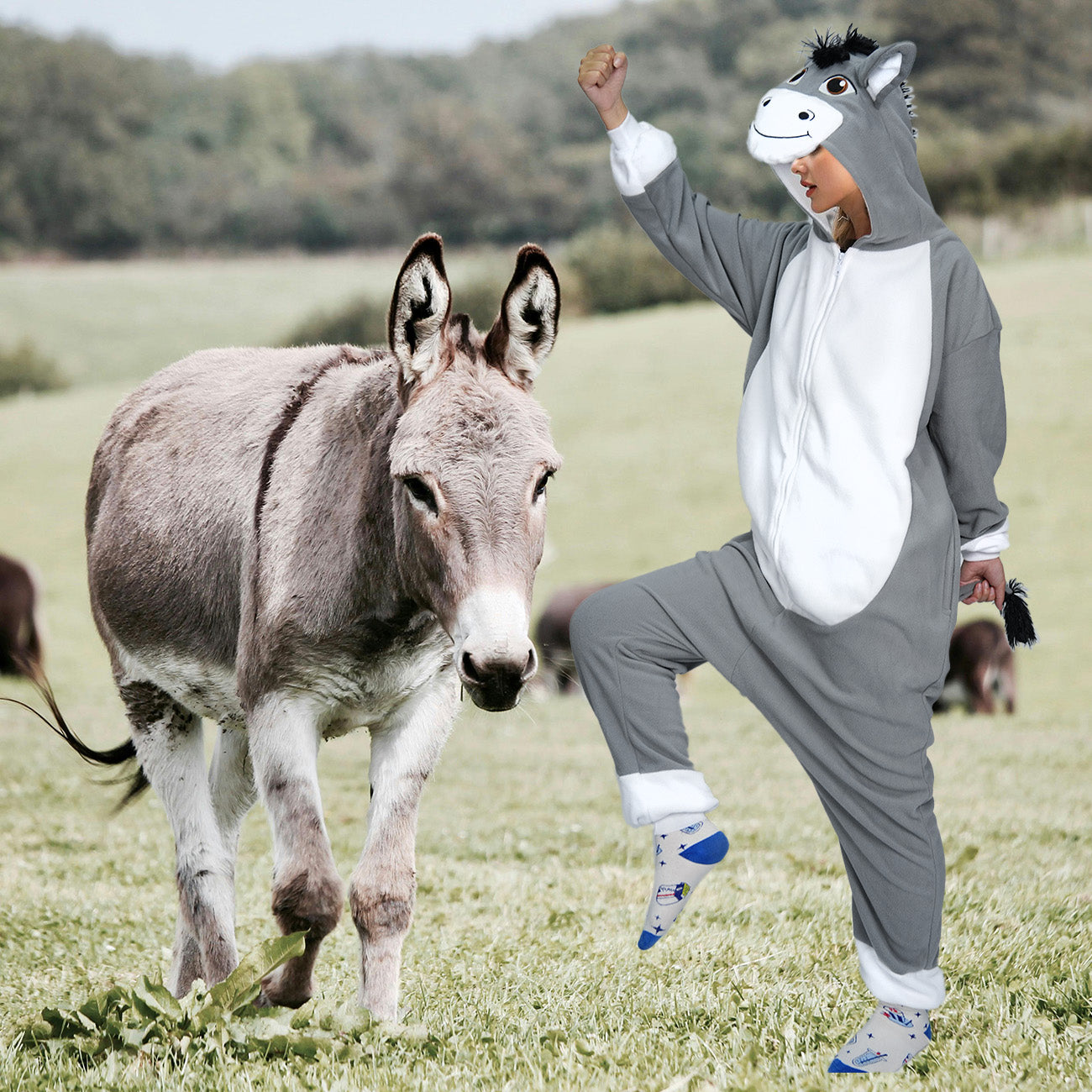 Gray Donkey Costume