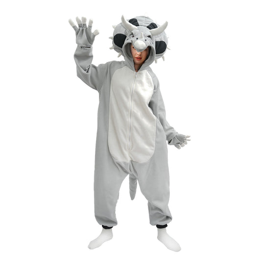 Triceratops Onesie Pajamas Costume