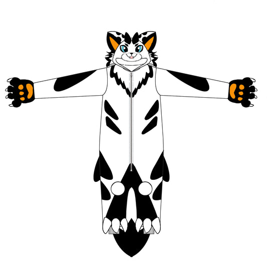 Black and White Cat Costume