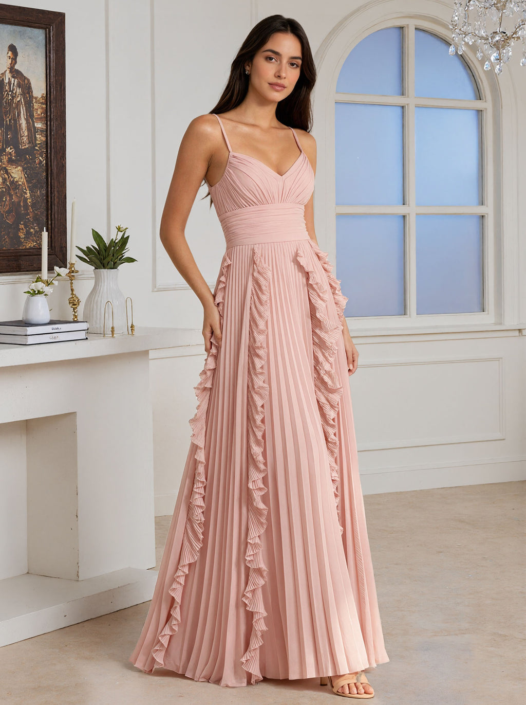 Pink Long Prom Dress,Formal Evening Dress