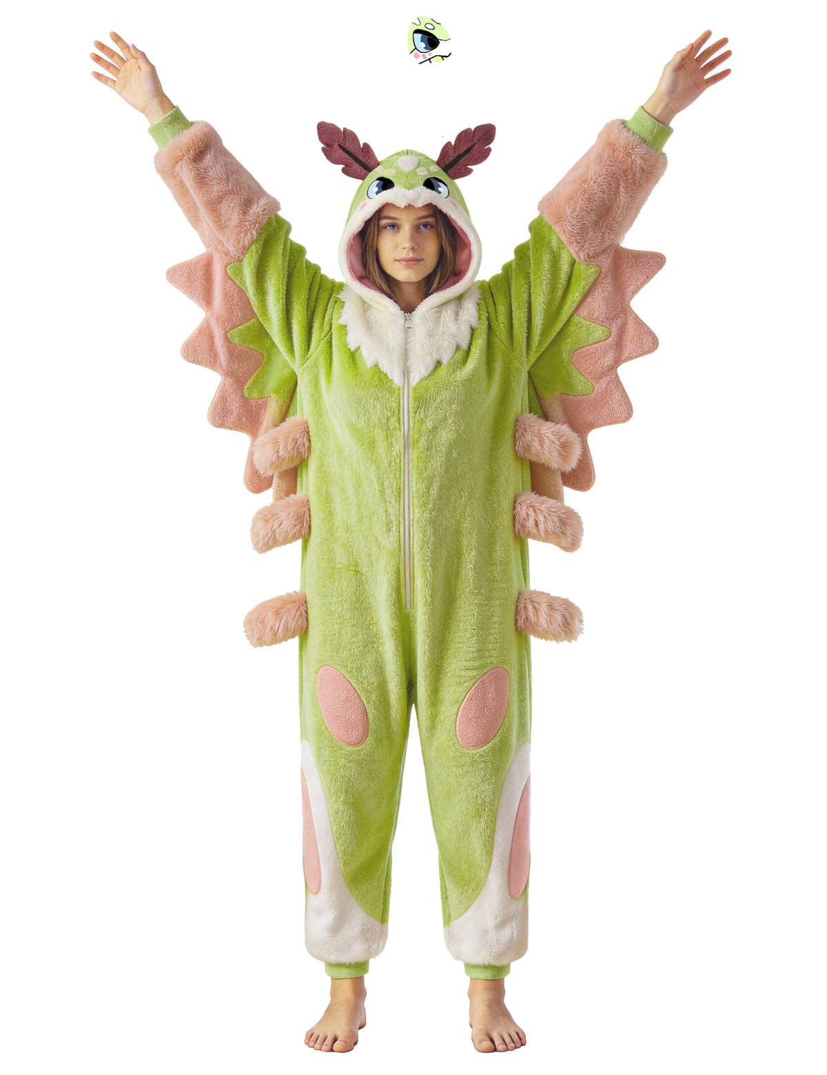 Green Moth Costume Adult